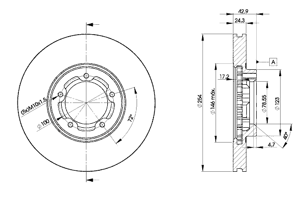 Тормозной диск ICER 78BD5610