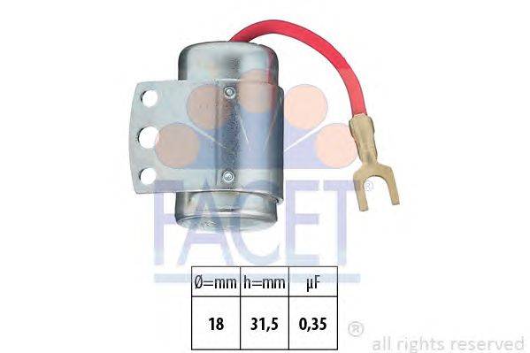 Конденсатор, система зажигания FACET 00066