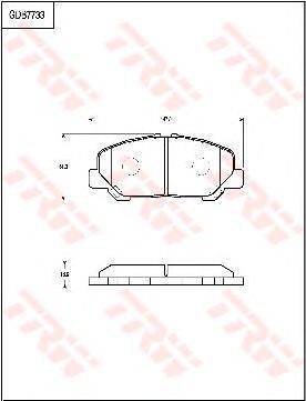 Комплект тормозных колодок, дисковый тормоз MK Kashiyama D2265