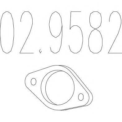 Прокладка, труба выхлопного газа MTS 02.9582