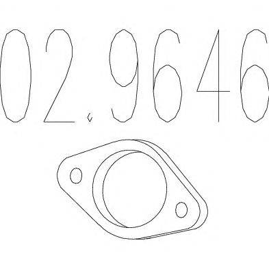 Прокладка, труба выхлопного газа MTS 02.9646