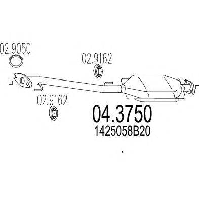 Катализатор MTS 04.3750