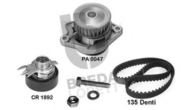 Водяной насос + комплект зубчатого ремня BREDA  LORETT KPA 0048B