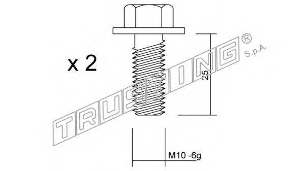 Комплектующие, колодки дискового тормоза TRUSTING KIT111