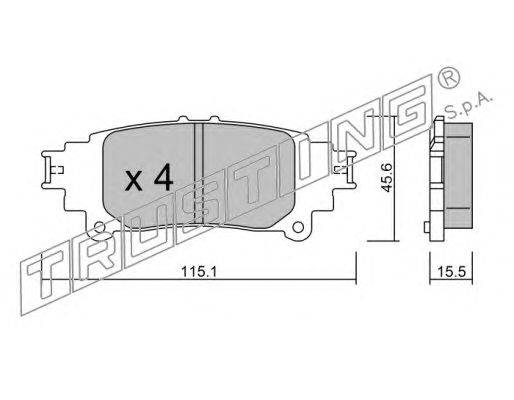 Комплект тормозных колодок, дисковый тормоз DEX 29930