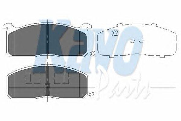 Комплект тормозных колодок, дисковый тормоз KAVO PARTS KBP-9029