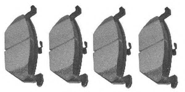 Комплект тормозных колодок, дисковый тормоз ATE BA2154
