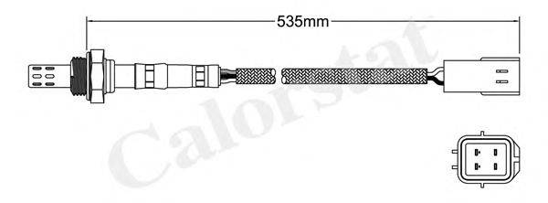 Лямбда-зонд CALORSTAT by Vernet LS140486