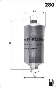 MECAFILTER (НОМЕР: ELE3571) Топливный фильтр