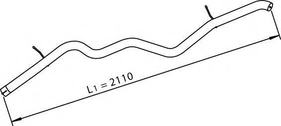 Труба выхлопного газа DINEX 28777