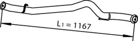 Труба выхлопного газа DINEX 66507