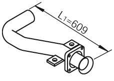 Труба выхлопного газа DINEX 28243