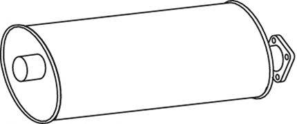 Средний / конечный глушитель ОГ DINEX 49322