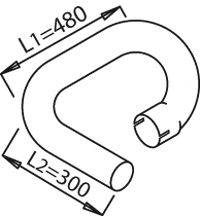 Труба выхлопного газа DINEX 21683
