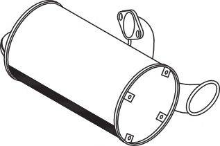 Средний / конечный глушитель ОГ DINEX 67307