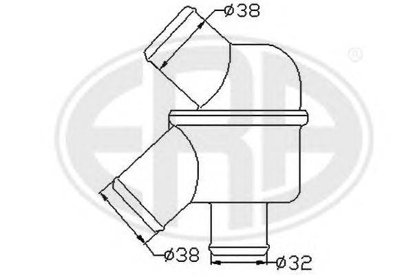 Термостат, охлаждающая жидкость ERA 350316