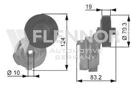 Натяжной ролик, поликлиновой  ремень FLENNOR FS99285