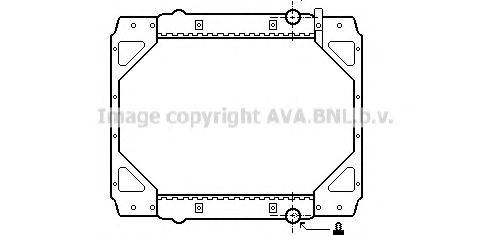 Радиатор, охлаждение двигателя AVA QUALITY COOLING DF2014