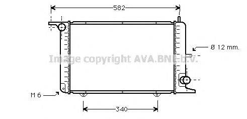 Радиатор, охлаждение двигателя AVA QUALITY COOLING FD2115