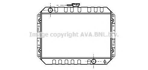 Радиатор, охлаждение двигателя AVA QUALITY COOLING IS2009