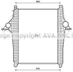 Интеркулер AVA QUALITY COOLING MN4075