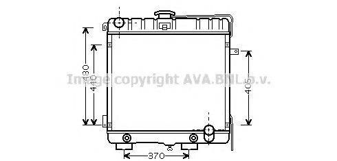 Радиатор, охлаждение двигателя AVA QUALITY COOLING MS2316