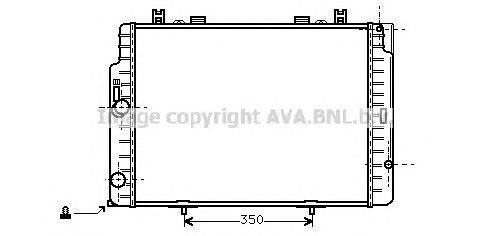 Радиатор, охлаждение двигателя AVA QUALITY COOLING MSA2133