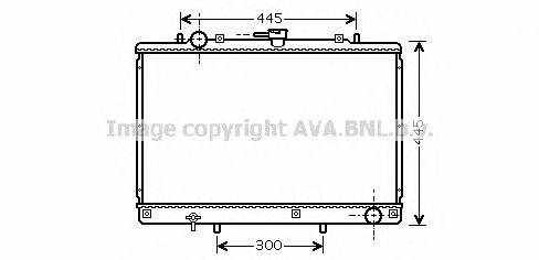 Радиатор, охлаждение двигателя AVA QUALITY COOLING MT2188