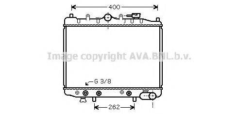 Радиатор, охлаждение двигателя AVA QUALITY COOLING MZ2028