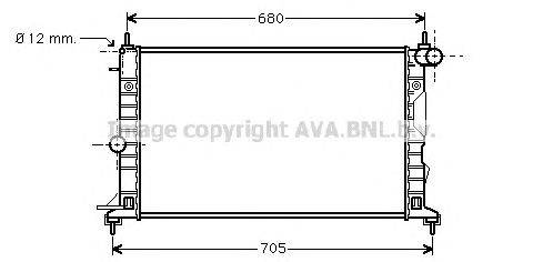 Радиатор, охлаждение двигателя AVA QUALITY COOLING OL2323