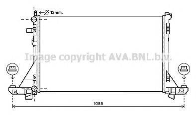 Радиатор, охлаждение двигателя AVA QUALITY COOLING RT2561