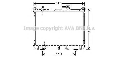 Радиатор, охлаждение двигателя AVA QUALITY COOLING SZ2078