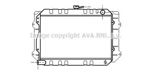 Радиатор, охлаждение двигателя AVA QUALITY COOLING TO2175