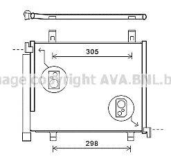 Конденсатор, кондиционер AVA QUALITY COOLING VW5327