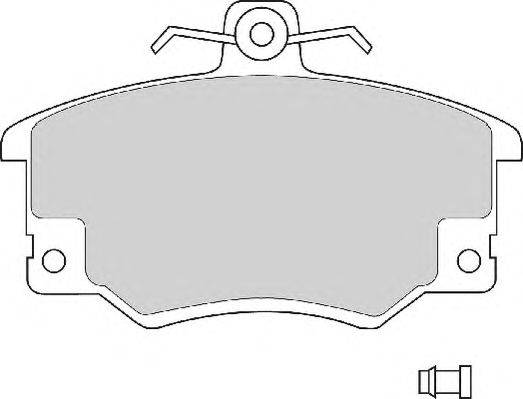 Комплект тормозных колодок, дисковый тормоз DURON 20834