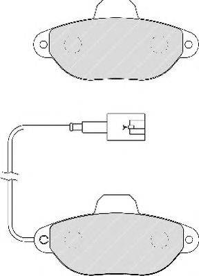 Комплект тормозных колодок, дисковый тормоз DURON 21436