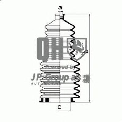 Комплект пылника, рулевое управление JP GROUP QG1094
