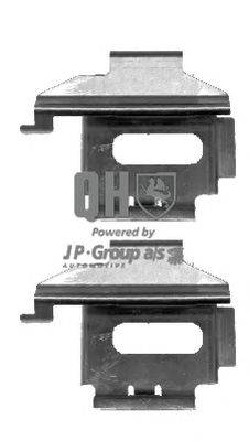 Комплектующие, колодки дискового тормоза JP GROUP BFK910