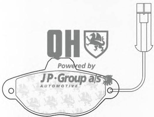 Комплект тормозных колодок, дисковый тормоз JP GROUP BP799