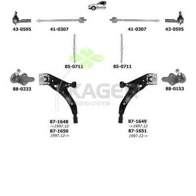 Подвеска колеса KAGER 801004