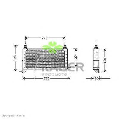 масляный радиатор, двигательное масло KAGER 31-3710