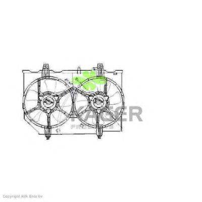 Вентилятор, охлаждение двигателя KAGER 32-2077