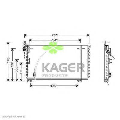 Конденсатор, кондиционер KAGER 94-6197