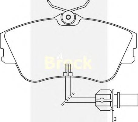 Комплект тормозных колодок, дисковый тормоз BRECK 21479 00 W