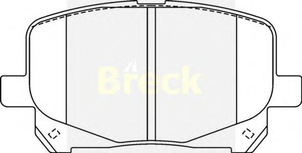 Комплект тормозных колодок, дисковый тормоз BRECK 23513