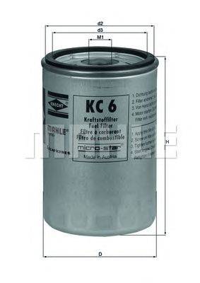 Топливный фильтр MAHLE ORIGINAL KC6