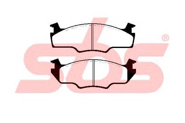 Комплект тормозных колодок, дисковый тормоз sbs 1501224713