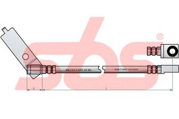 Тормозной шланг sbs 13308525138