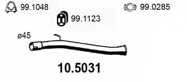 Труба выхлопного газа ASSO 105031