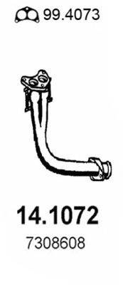 Труба выхлопного газа ASSO 14.1072